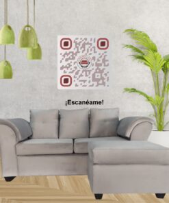 SECCIONAL INTERCAMBIABLE MUSTANG FELPA GRIS CLARO