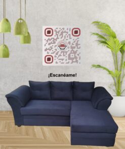 SECCIONAL INTERCAMBIABLE MUSTANG FELPA NEGRO