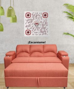 SOFA CAMA FUNCIONAL 2 PZ DECO LINO TEJA